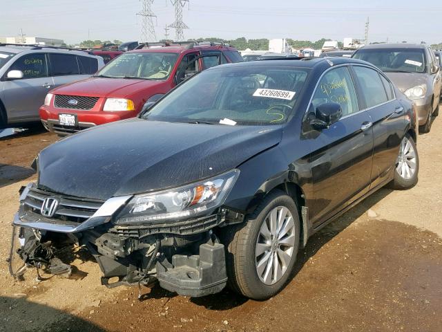 1HGCR2F83EA305989 - 2014 HONDA ACCORD EXL BLACK photo 2