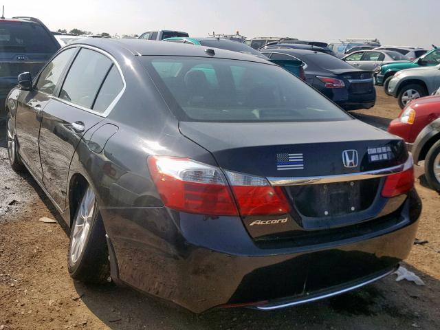 1HGCR2F83EA305989 - 2014 HONDA ACCORD EXL BLACK photo 3