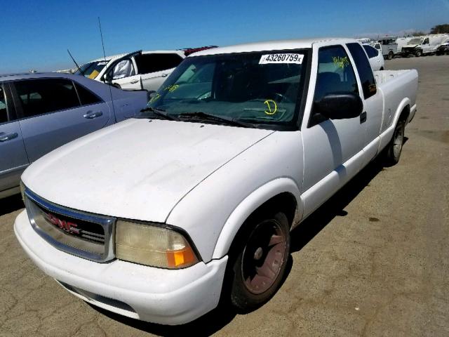 1GTCS19W028164129 - 2002 GMC SONOMA WHITE photo 2