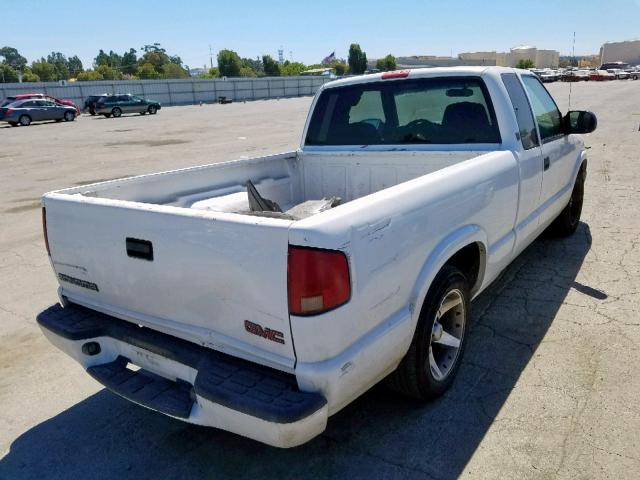 1GTCS19W028164129 - 2002 GMC SONOMA WHITE photo 4