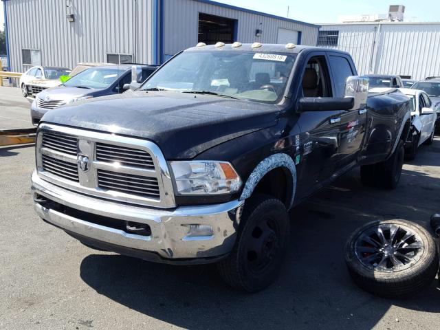 3D73Y4CL1AG138104 - 2010 DODGE RAM 3500 BLACK photo 2