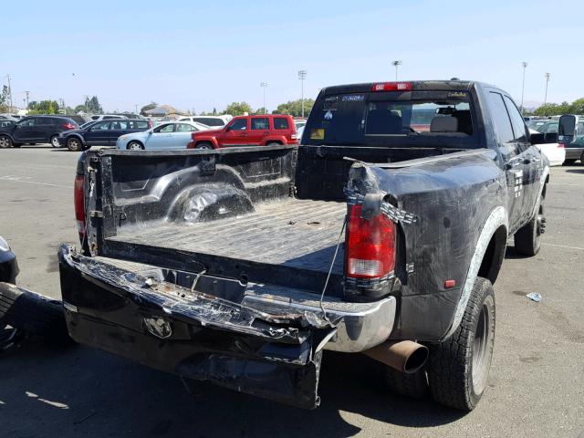 3D73Y4CL1AG138104 - 2010 DODGE RAM 3500 BLACK photo 4