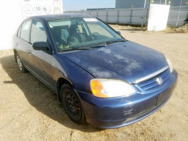 2HGES15103H905508 - 2003 HONDA CIVIC DX BLUE photo 1