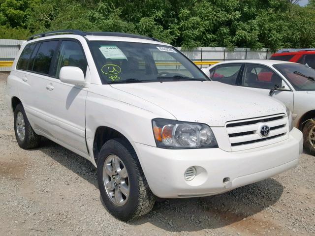 JTEGP21A740032636 - 2004 TOYOTA HIGHLANDER WHITE photo 1