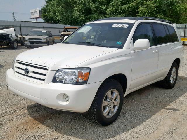 JTEGP21A740032636 - 2004 TOYOTA HIGHLANDER WHITE photo 2