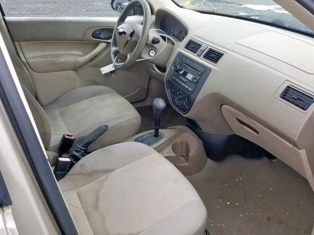 1FAFP34N36W147857 - 2006 FORD FOCUS ZX4 BEIGE photo 5