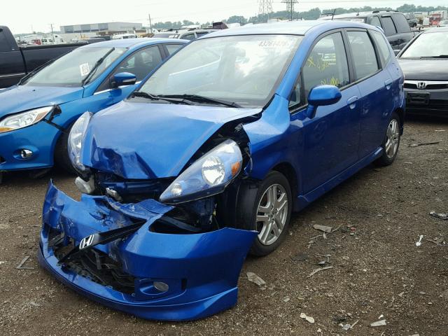 JHMGD38608S026903 - 2008 HONDA FIT BLUE photo 2