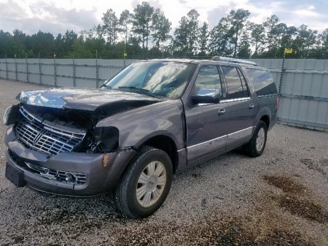 5LMJJ3J50AEJ09830 - 2010 LINCOLN NAVIGATOR GRAY photo 2