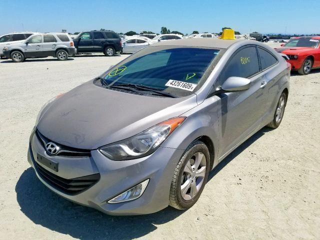 KMHDH6AE8DU011006 - 2013 HYUNDAI ELANTRA CO GOLD photo 2