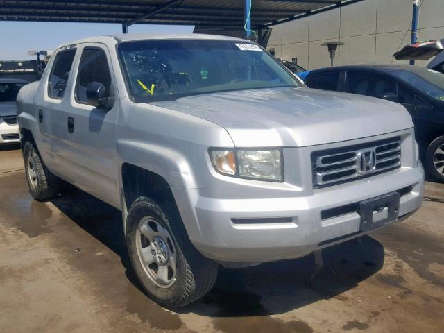 2HJYK16287H501909 - 2007 HONDA RIDGELINE SILVER photo 1