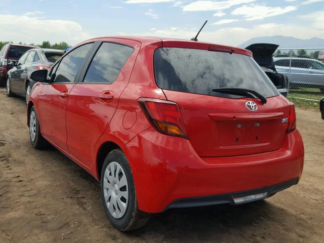 VNKKTUD31GA067181 - 2016 TOYOTA YARIS L RED photo 3