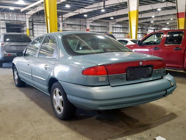 1MELM6536TK635707 - 1996 MERCURY MYSTIQUE G BLUE photo 3