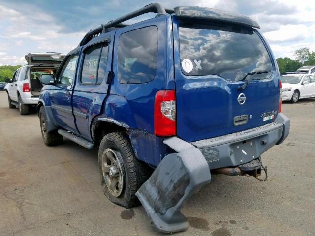 5N1ED28Y84C617131 - 2004 NISSAN XTERRA XE BLUE photo 3