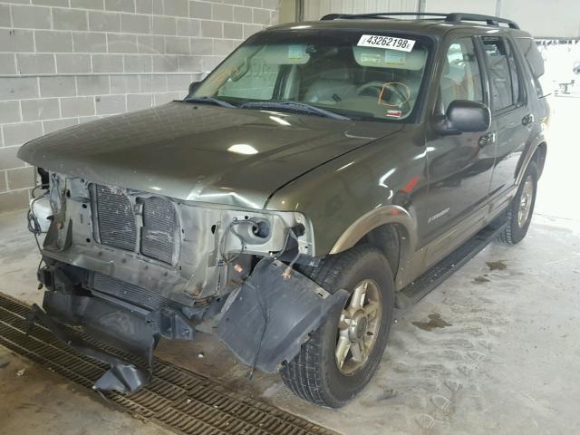 1FMDU74E52ZA82242 - 2002 FORD EXPLORER E GREEN photo 2