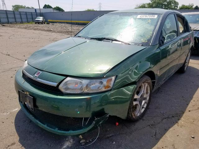 1G8AL52F63Z148867 - 2003 SATURN ION LEVEL GREEN photo 2