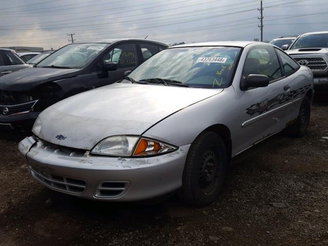 1G1JS124727183176 - 2002 CHEVROLET CAVALIER L SILVER photo 2