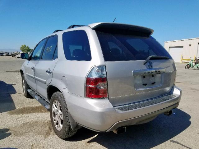 2HNYD18874H527343 - 2004 ACURA MDX TOURIN GRAY photo 3