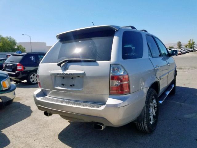 2HNYD18874H527343 - 2004 ACURA MDX TOURIN GRAY photo 4