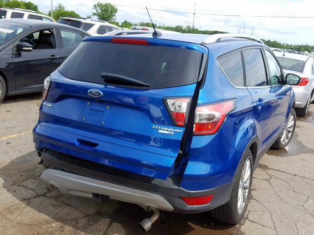 1FMCU9J93HUA64066 - 2017 FORD ESCAPE TIT BLUE photo 4