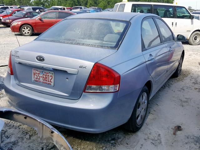 KNAFE121X75414081 - 2007 KIA SPECTRA EX BLUE photo 4