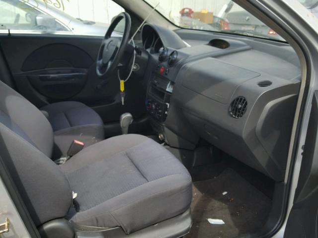 KL1TD666X7B745103 - 2007 CHEVROLET AVEO BASE 银色 照片 5