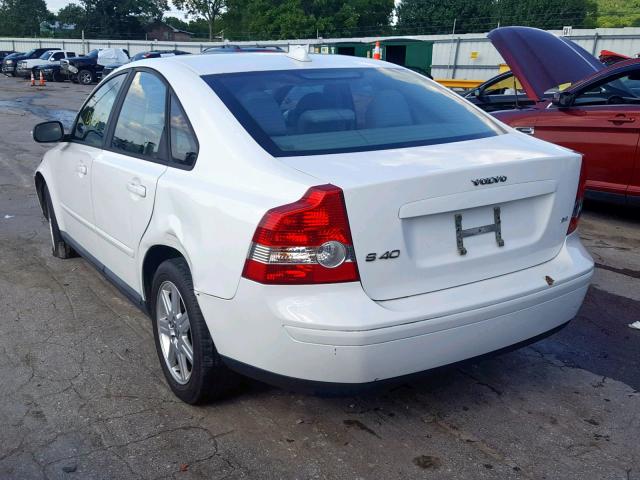 YV1MS382972264670 - 2007 VOLVO S40 2.4I WHITE photo 3