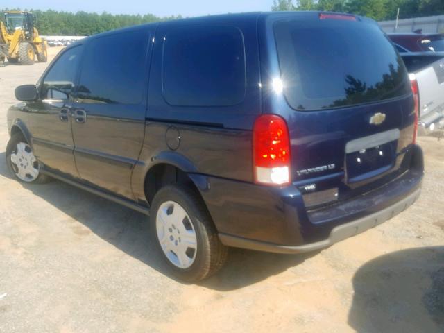 1GNDV23W67D216296 - 2007 CHEVROLET UPLANDER L BLUE photo 3