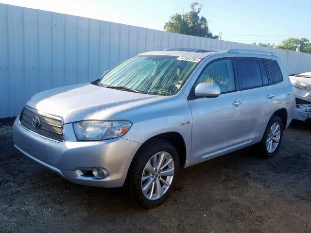 JTEJW3EH2A2045008 - 2010 TOYOTA HIGHLANDER SILVER photo 2