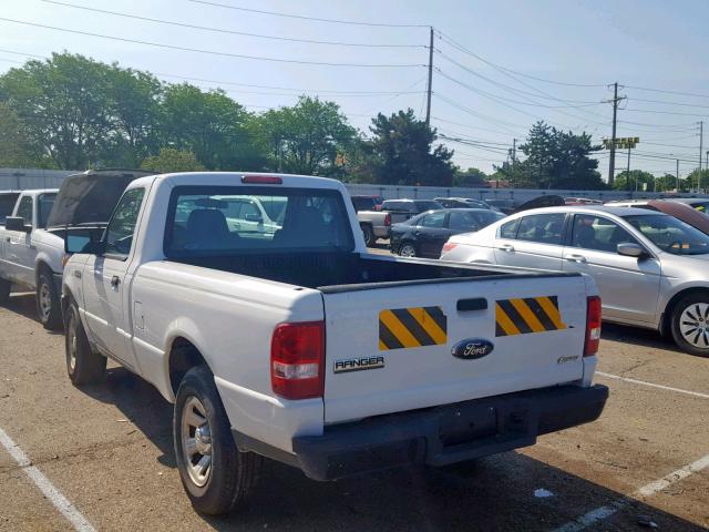 1FTYR10D58PB01510 - 2008 FORD RANGER WHITE photo 3