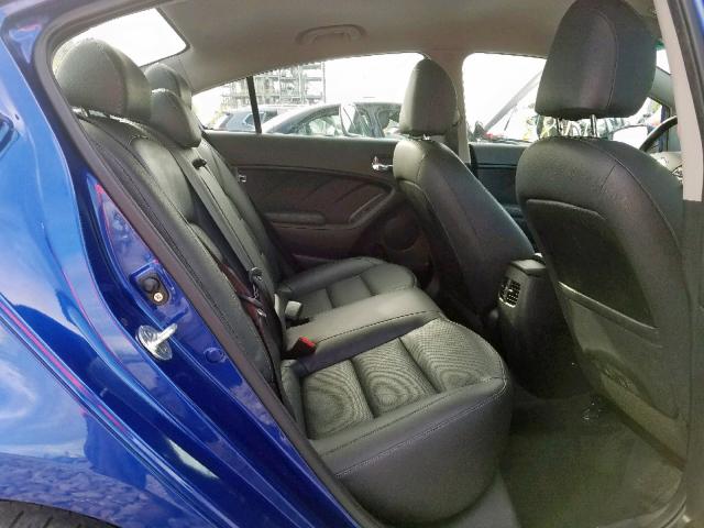 3KPFL4A87HE071910 - 2017 KIA FORTE EX BLUE photo 6