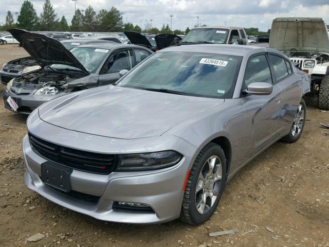 2C3CDXJG4GH188814 - 2016 DODGE CHARGER SX SILVER photo 2