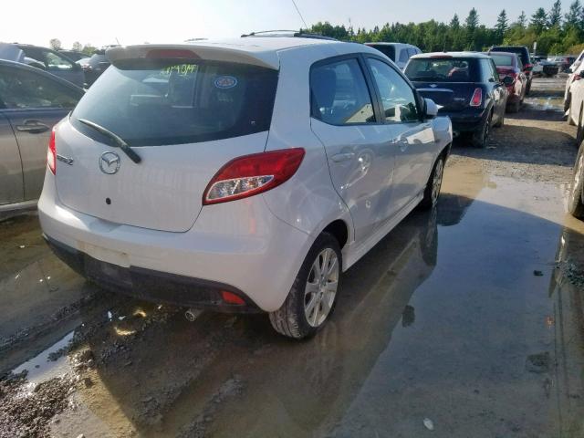 JM1DE1HY7B0102014 - 2011 MAZDA MAZDA2 WHITE photo 4