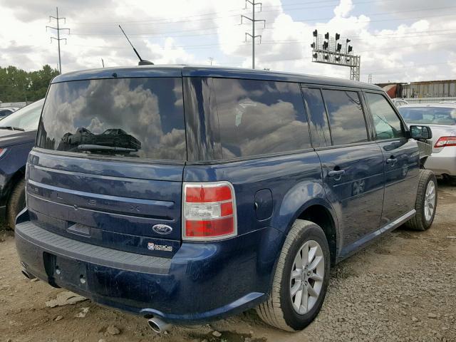 2FMGK5B88HBA03498 - 2017 FORD FLEX SE BLUE photo 4