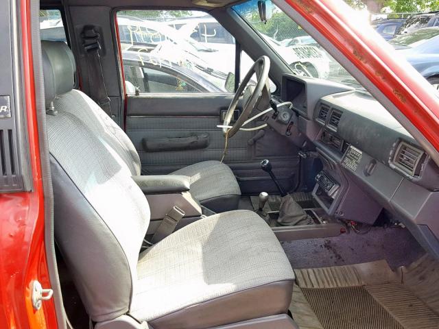 JT4RN62S4H0117862 - 1987 TOYOTA 4RUNNER RN RED photo 5