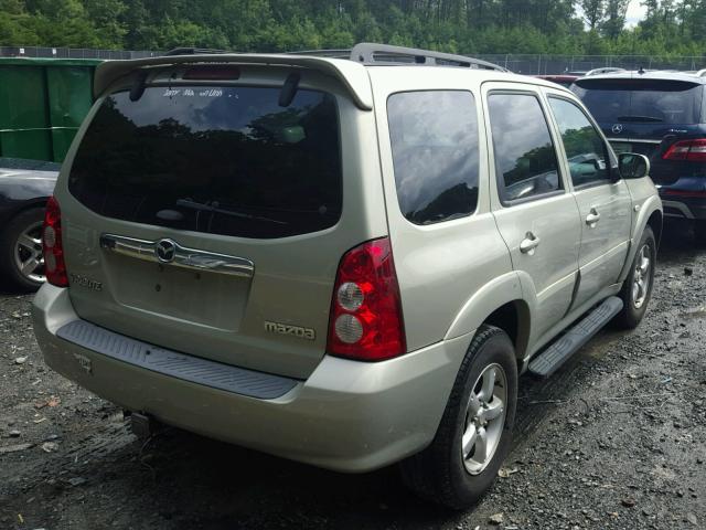 4F2CZ96105KM51108 - 2005 MAZDA TRIBUTE S TAN photo 4