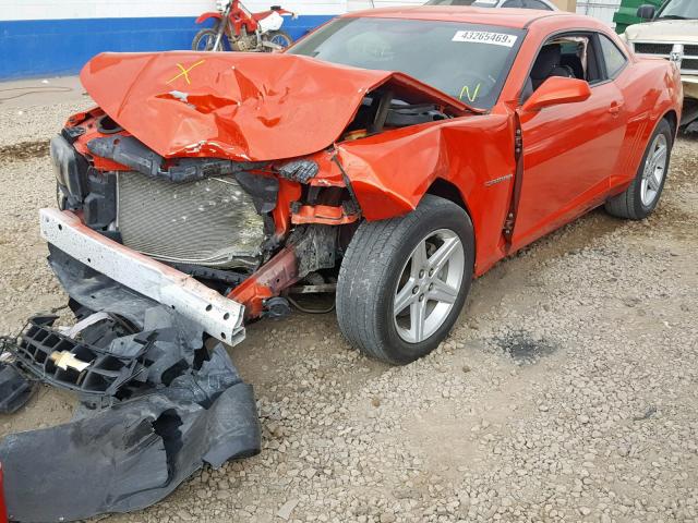 2G1FA1E33C9166161 - 2012 CHEVROLET CAMARO LS ORANGE photo 2