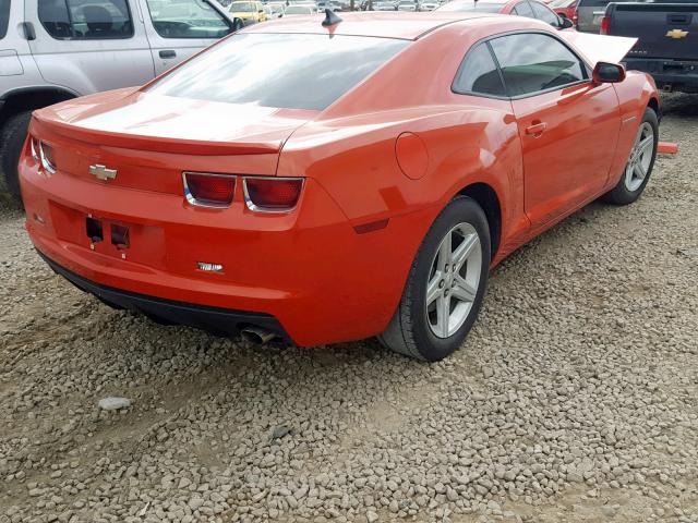 2G1FA1E33C9166161 - 2012 CHEVROLET CAMARO LS ORANGE photo 4