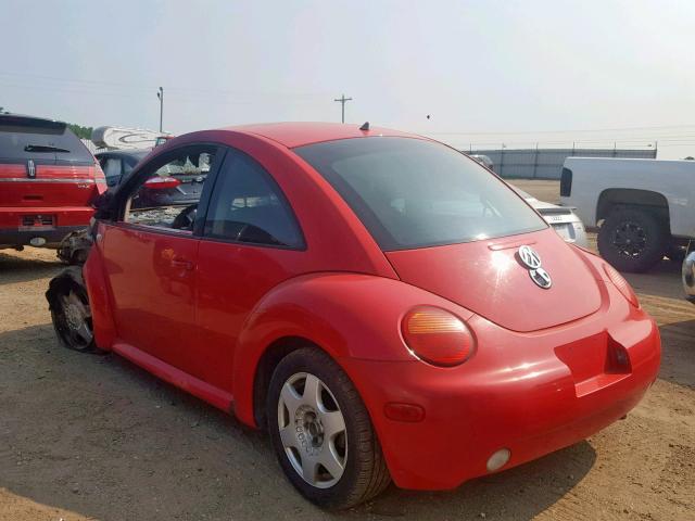 3VWCA21C7XM406358 - 1999 VOLKSWAGEN NEW BEETLE წითელი ფოტო 3