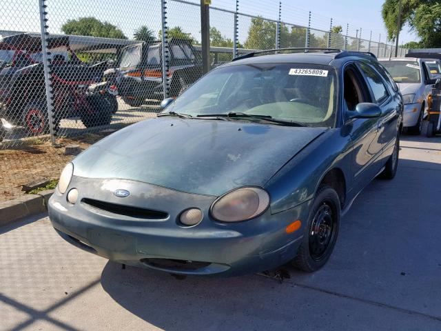 1FALP57U2TG138350 - 1996 FORD TAURUS GL GREEN photo 2