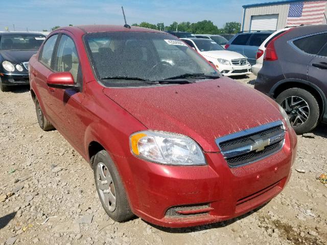 KL1TD5DEXBB185967 - 2011 CHEVROLET AVEO LS RED photo 1