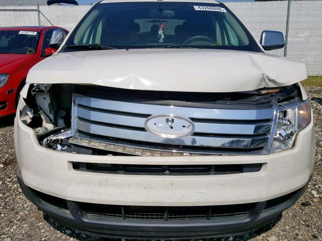 2FMDK3GC7ABB25991 - 2010 FORD EDGE SE WHITE photo 9