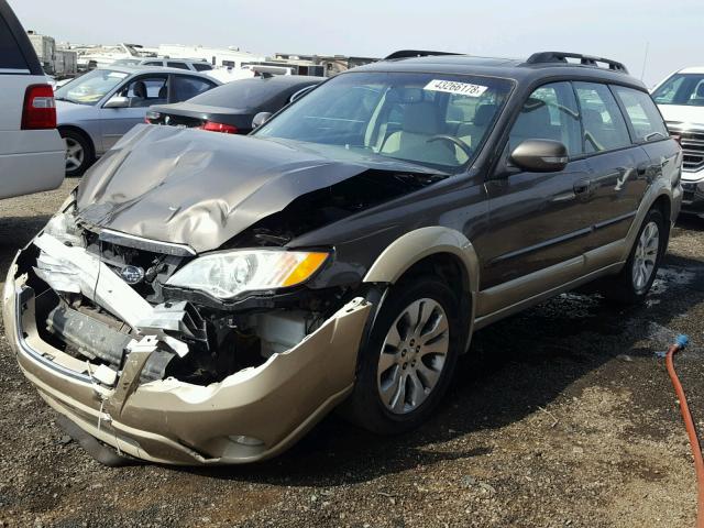 4S4BP86C384313077 - 2008 SUBARU OUTBACK 3. BROWN photo 2