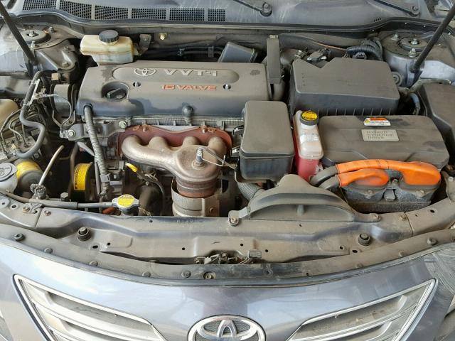 4T1BB46K09U079285 - 2009 TOYOTA CAMRY HYBR GRAY photo 7