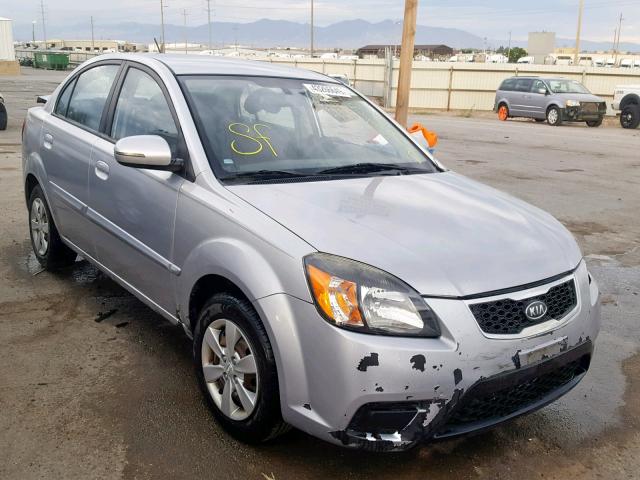 KNADH4A37A6601427 - 2010 KIA RIO LX SILVER photo 1