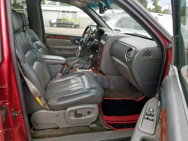 1GKDT13S132354540 - 2003 GMC ENVOY MAROON photo 5