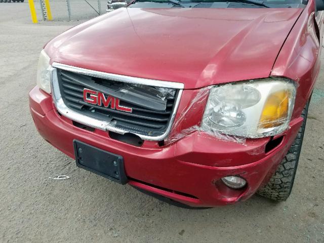 1GKDT13S132354540 - 2003 GMC ENVOY MAROON photo 9