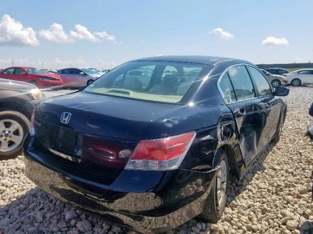 1HGCP2F3XAA065621 - 2010 HONDA ACCORD LX BLACK photo 4