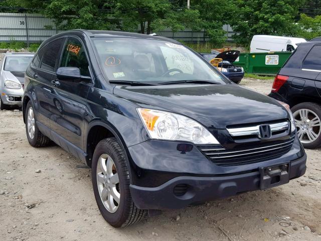 JHLRE48767C074634 - 2007 HONDA CR-V EXL BLACK photo 1