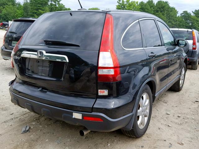 JHLRE48767C074634 - 2007 HONDA CR-V EXL BLACK photo 4