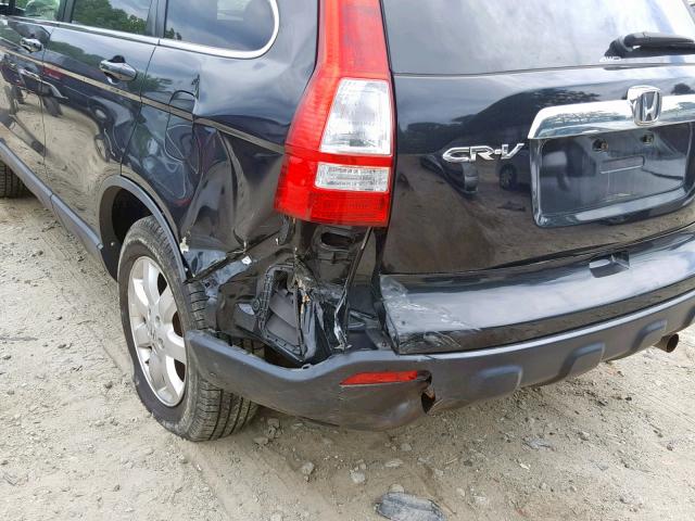 JHLRE48767C074634 - 2007 HONDA CR-V EXL BLACK photo 9